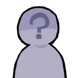 A simple grey figure with a question mark and shadow over their head.