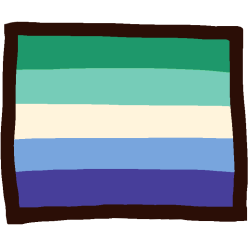 the gay (men loving men) flag