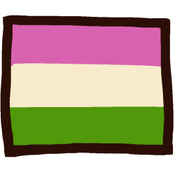the genderqueer flag