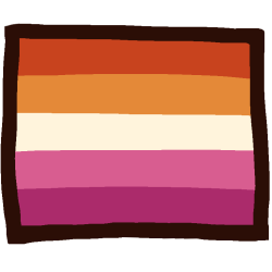 the lesbian flag