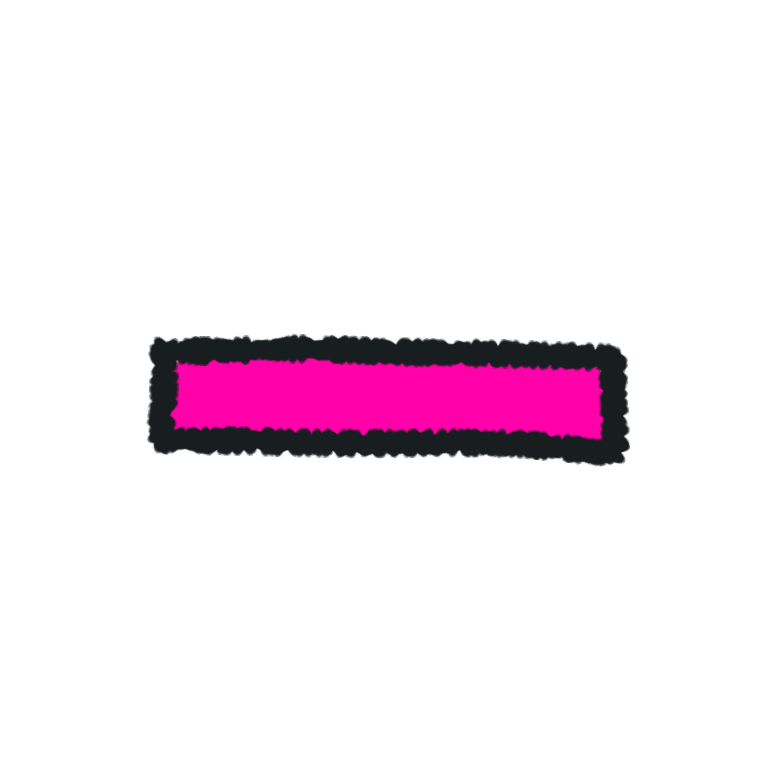 A horizontal pink rectangle