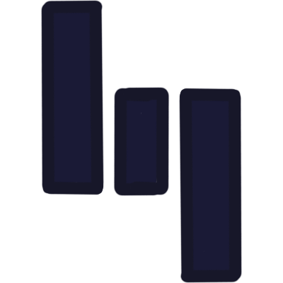 The aurebesh letter 'cresh' in very dark blue.