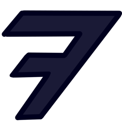 The aurebesh letter 'dorn' in very dark blue.