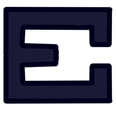 The aurebesh letter 'enth' in very dark blue.