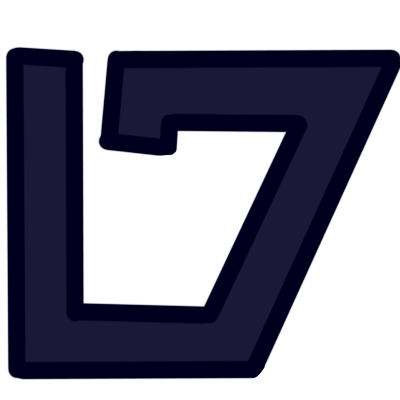 The aurebesh letter 'grek' in very dark blue.