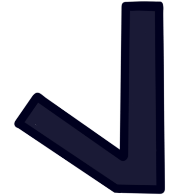 The aurebesh letter 'leth' in very dark blue.