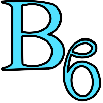 The ancient Greek letter 'beta' in both upper and lower case, coloured light blue.