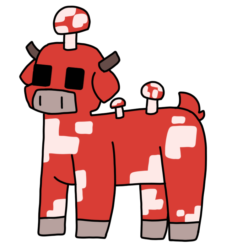 a minecraft mooshroom 