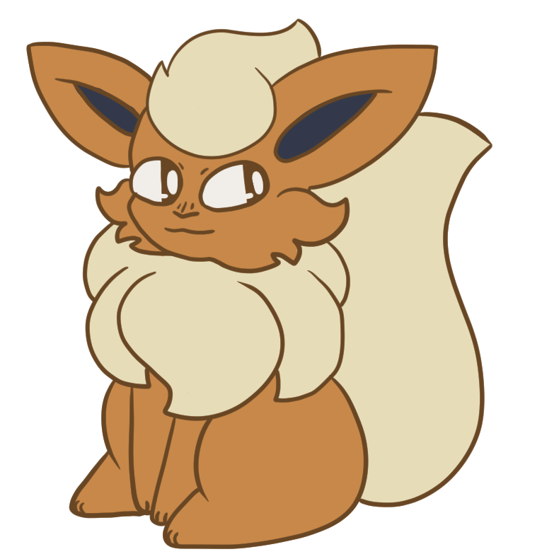 a drawing of Flareon