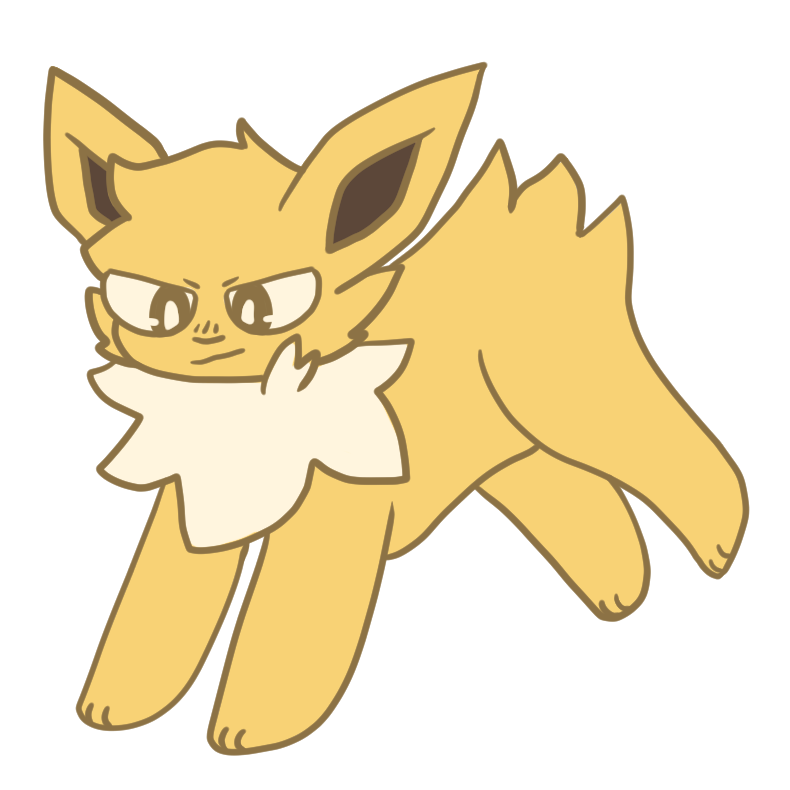 a drawing of Jolteon