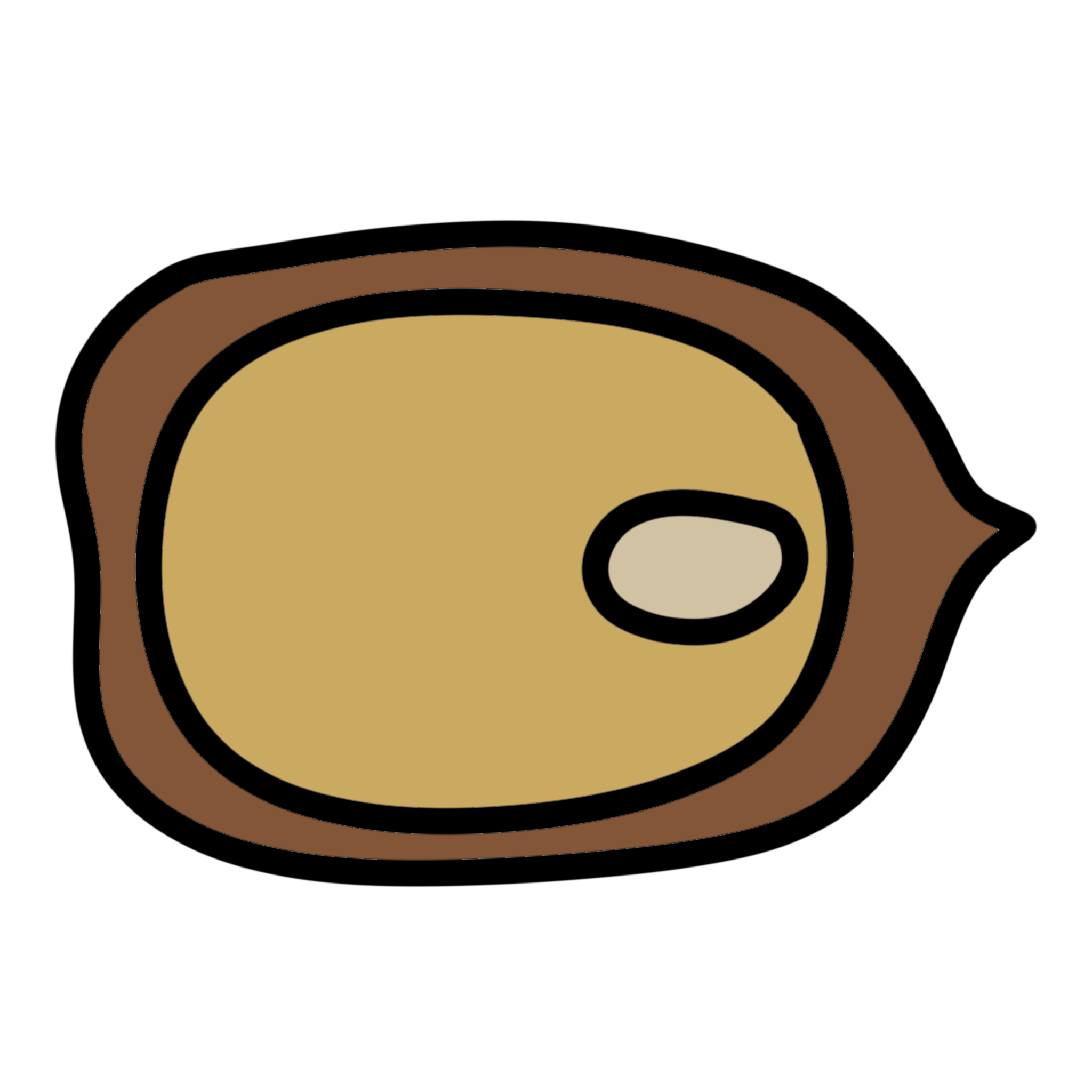 a light brown seed.