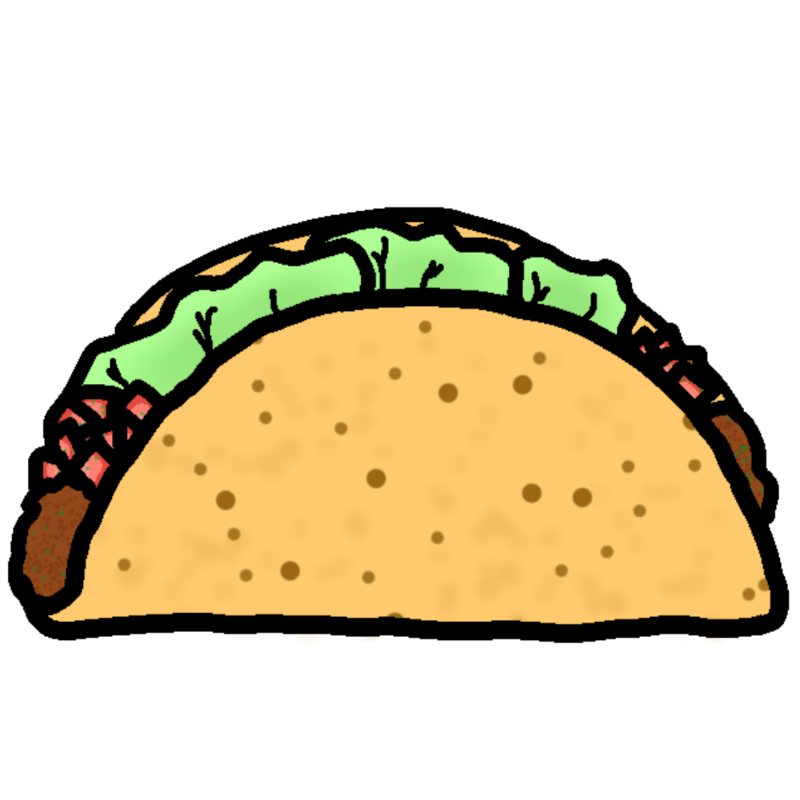 a taco. inside the case are meat, tomatoes/salsa, and lettuce