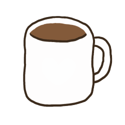 A mug with a brown liquid inside it. It is plain white.