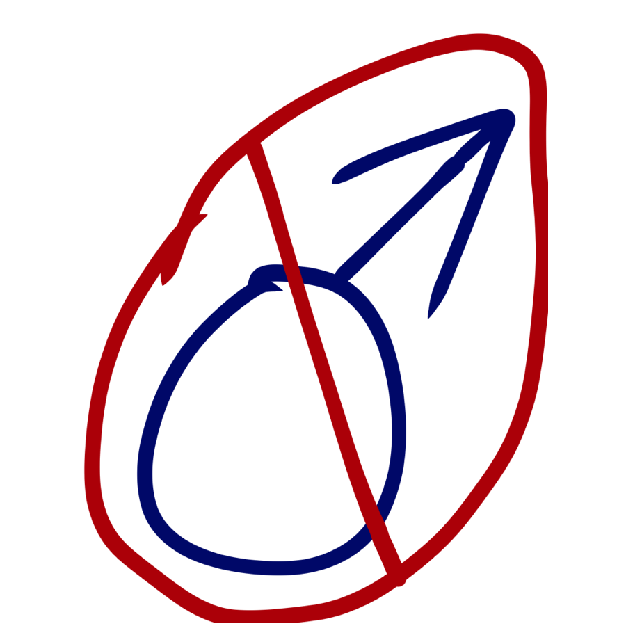  a blue male sign with a red No symbol around it